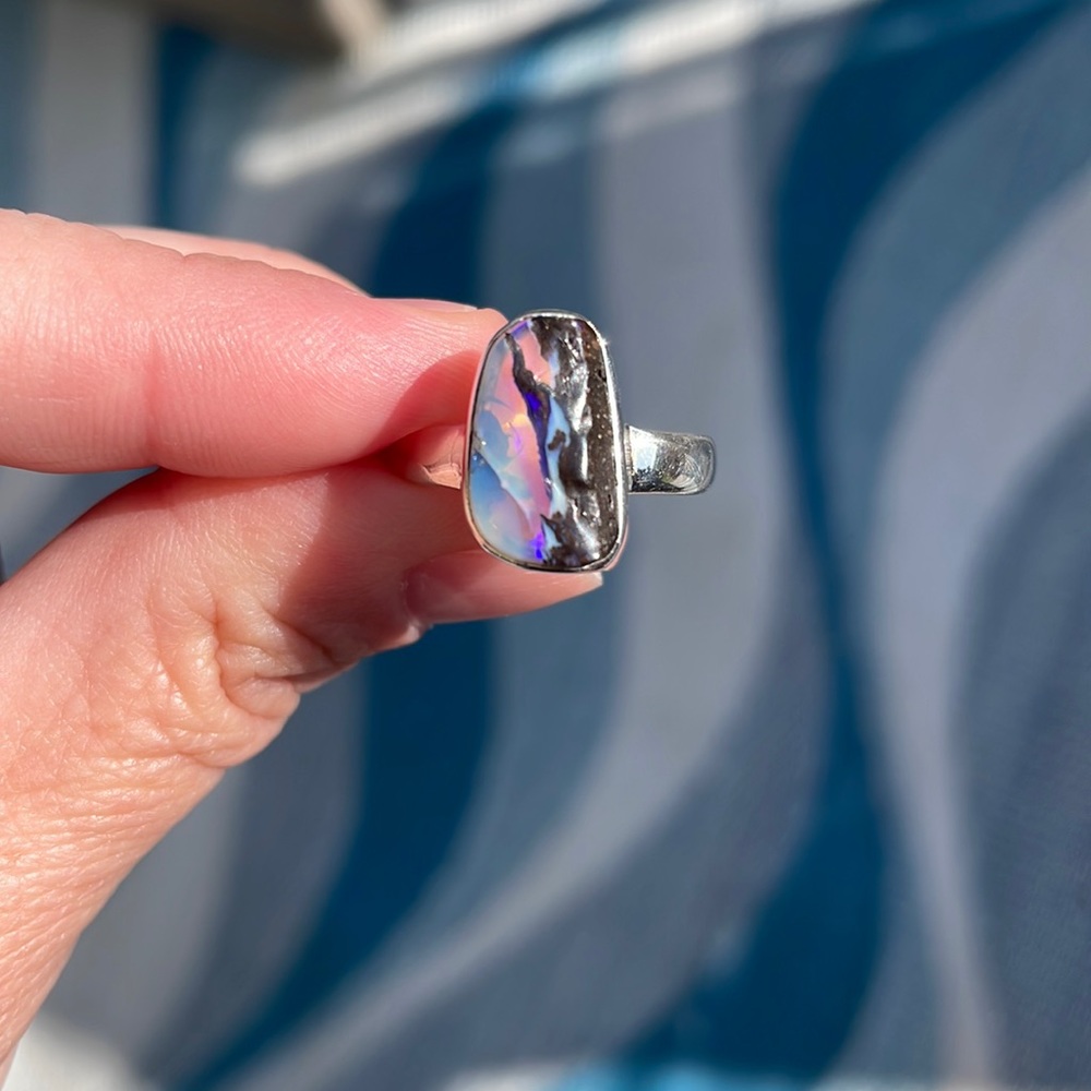 Boulder Opal Ring
